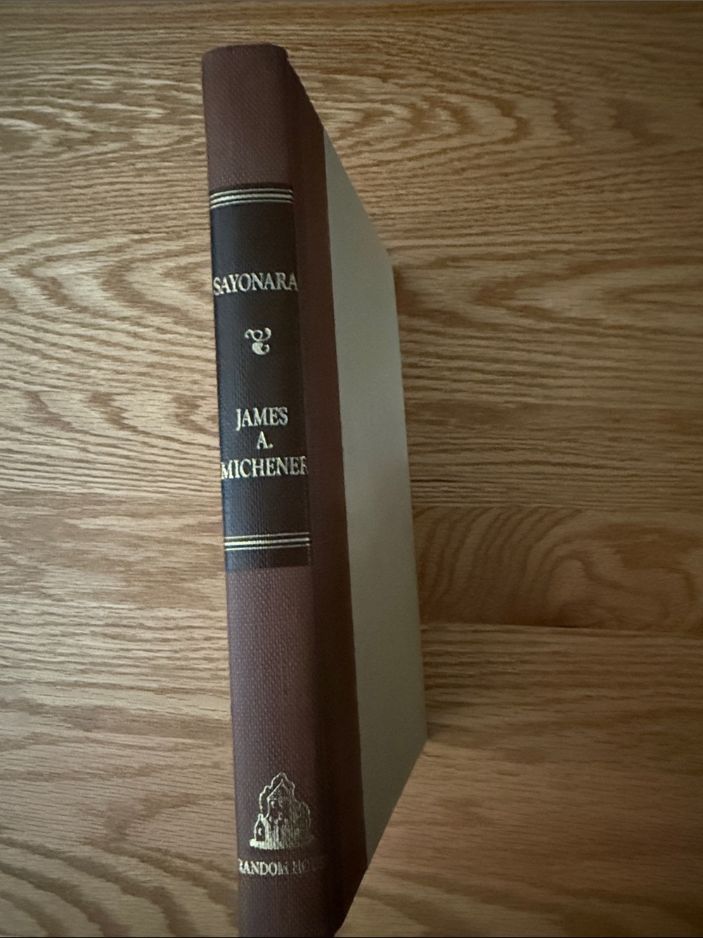 Sayonara by James A. Michener - Brown & Cream Hardcover